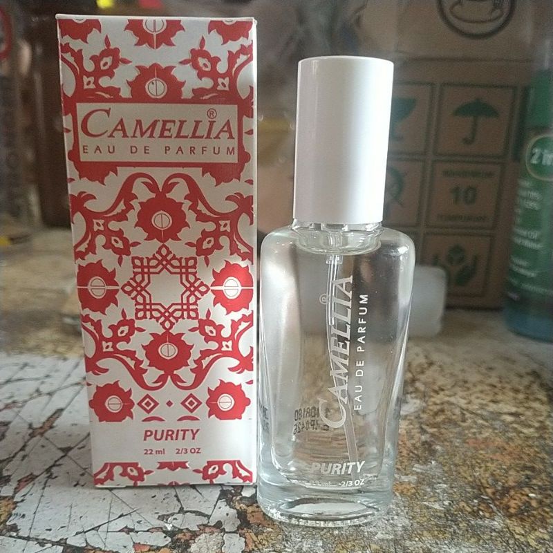 camelia eau de parfum purity,per botol 22ml.