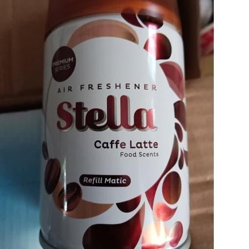 ➧ Stella Refill Matic CAFFE LATTE 1 KALENG Pengharum Ruangan Kopi Coffee ➹