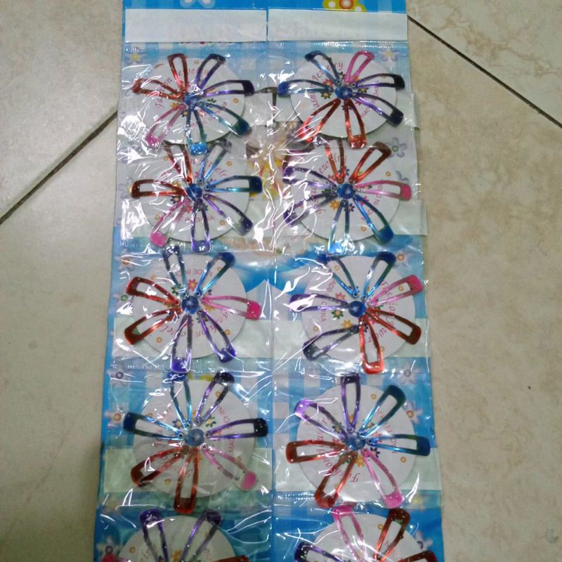 

jepit cetekan mini warna warni