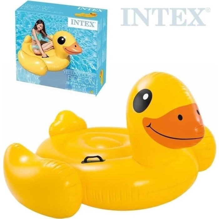 INTEX 57556 Pelampung Yellow Duck Ride On