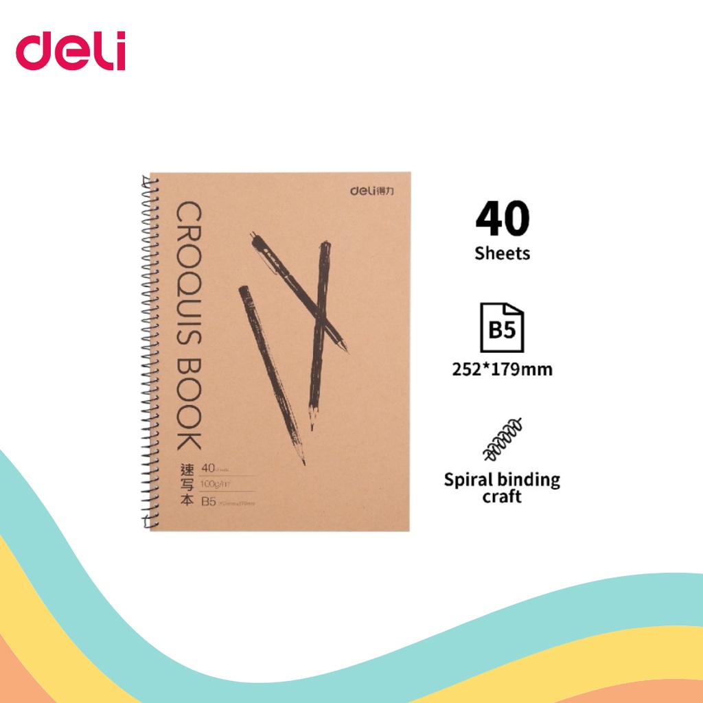 

SKETCH BOOK / BUKU SKETSA DELI B5 7697 (1 PCS)