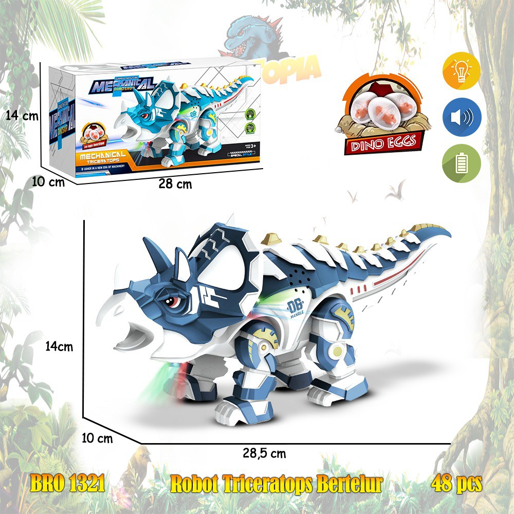 PROMO BBR1103 BRO1321 BRO1322 Triceratops Dino Dinosaurus Mainan Anak Hewan Binatang ZOOTOPIA