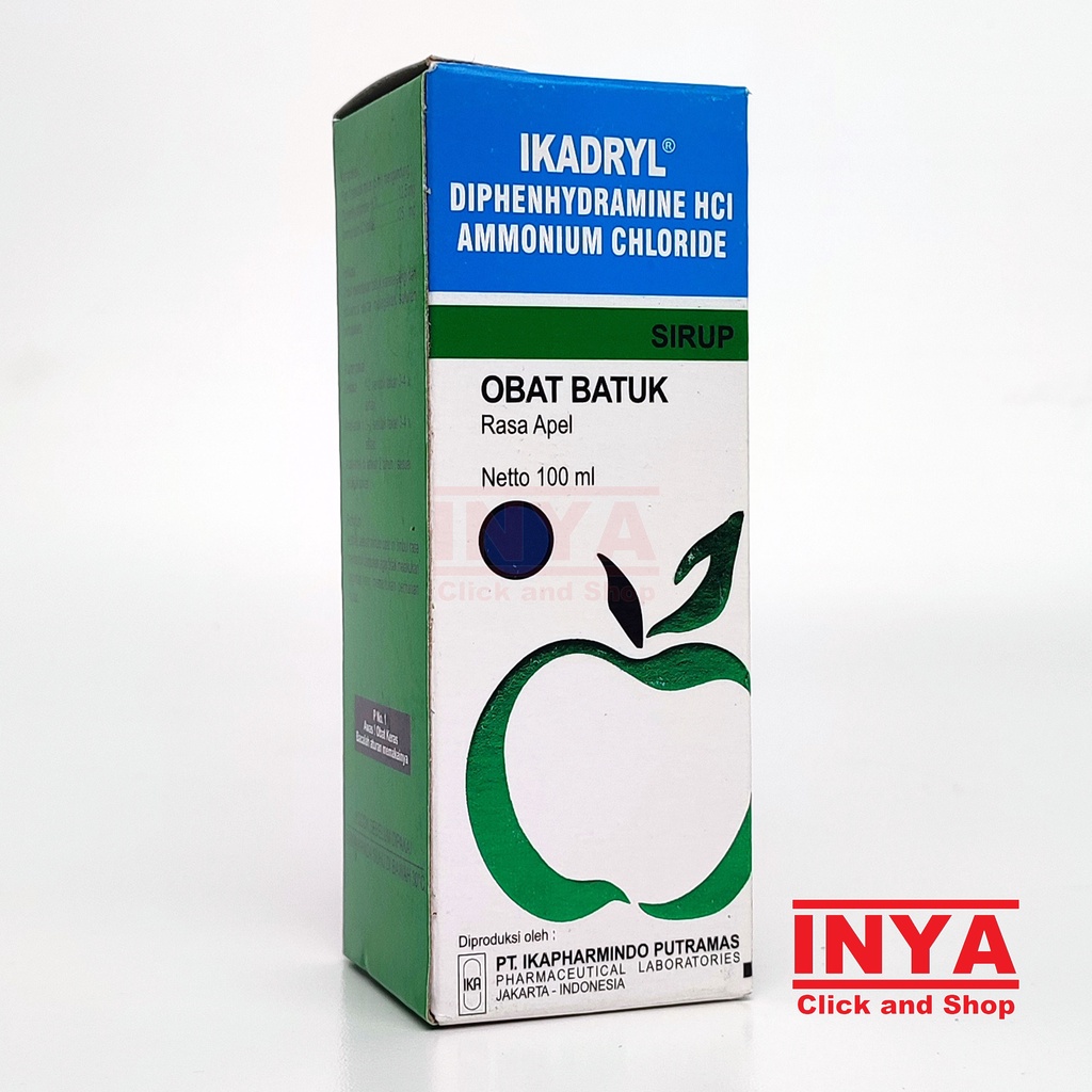 IKADRYL COUGH SYRUP RASA APEL 100ml - Obat Batuk