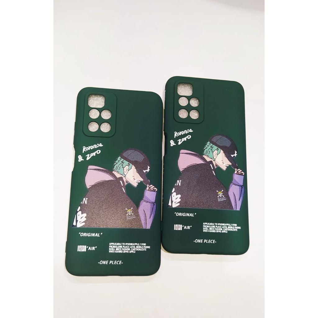 Xiaomi Redmi 10 Case anime ZORO softcase liquid casing gambar karakter anime redmi 10