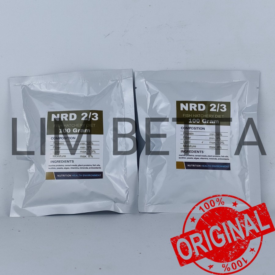 PELET NRD 2/3 KEMASAN 100 GRAM / NRD 200-300 MIKRON