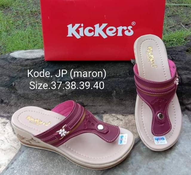 SANDAL KICKERS Wanita Wedges Japit JP