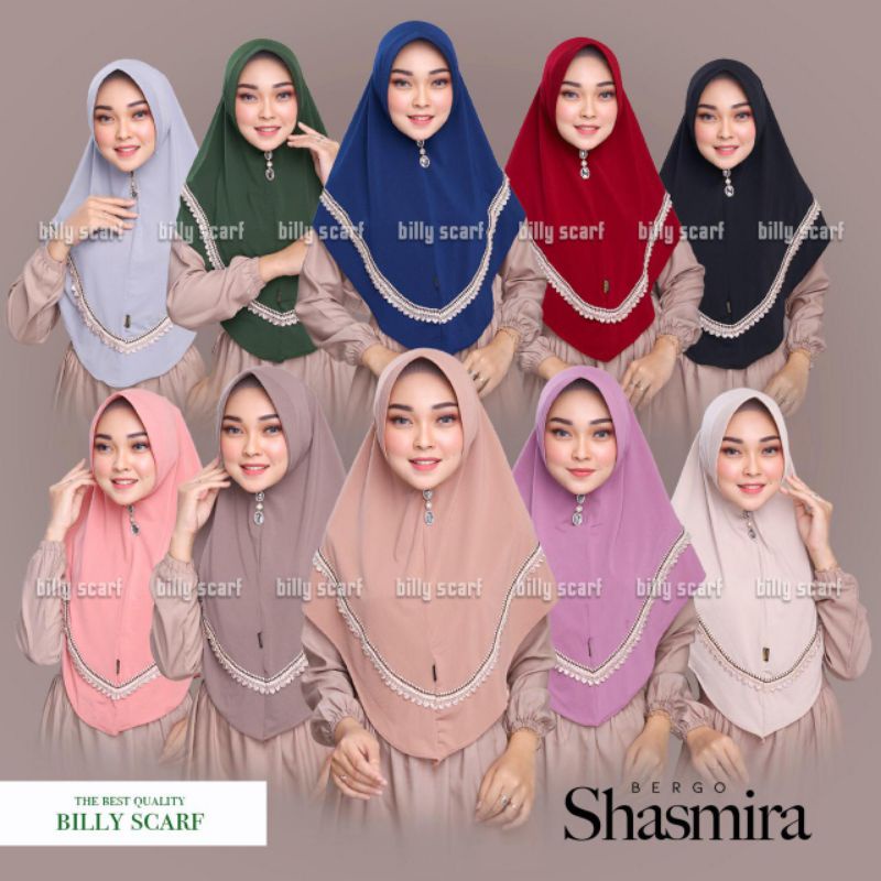 Hijab Bergo Instant Shasmira Original Billy Scarf