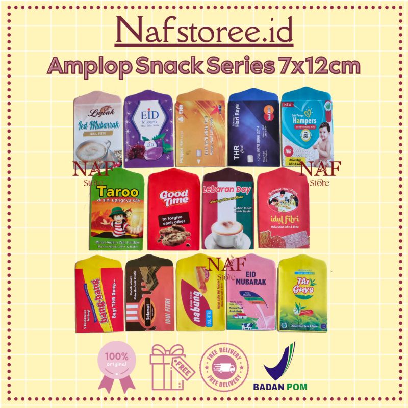 

AMPLOP SNACK VIRAL LEBARAN / AMPLOP SNACK SIAP PAKAI / AMPLOP SNACK LEBARAN