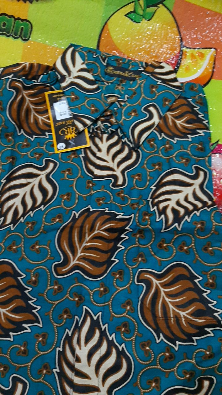 Benang Raja Kemeja Batik Pria Hem Lengan Pendek Ukuran M L Xl