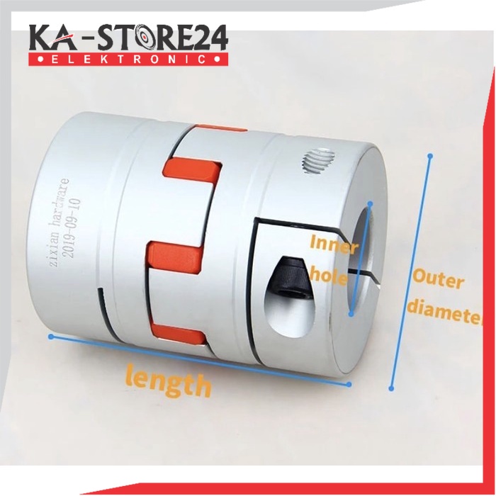Sleeve Flexible Shaft 8x12 mm Coupling Motor Coupler D25L30 CNC 12mm
