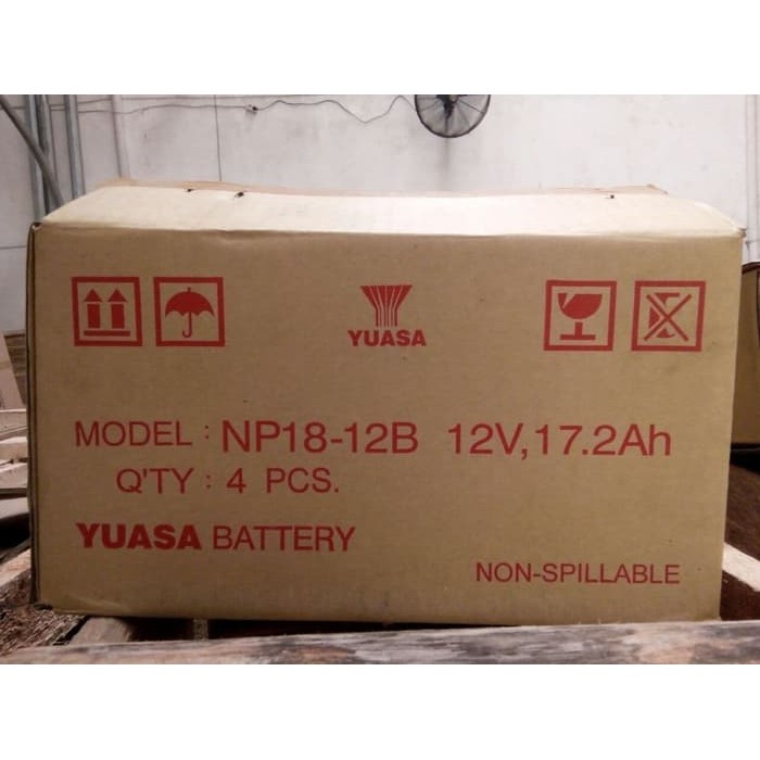 Aki Kering / Baterai Kering / Aki VRLA YUASA 12V 17.2Ah