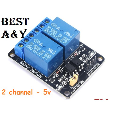 Module Relay 5V 2 channel OPTOCOUPLER 10A 250VAC 10A 30VDC Arduino