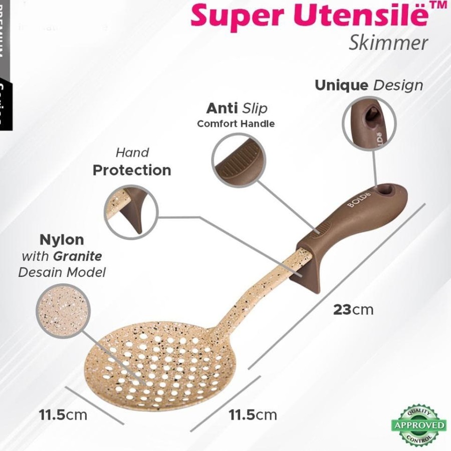 BOLDe Super Utensile ( Turner / Skimmer / Soup Ladle / Stotted )