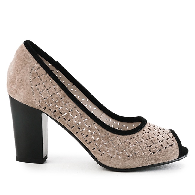 Obermain Heels Wanita AURORA BOWIE - SLIP ON Taupe OA10182TP