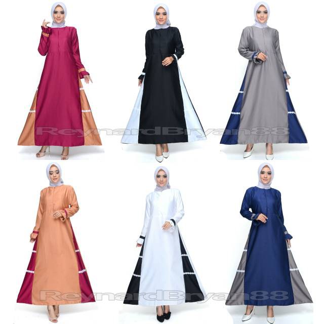 Gamis syari Balotelli / gamis busui / gamis Balotelli polos / Balotelli premium