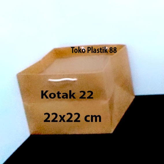 

[1 pcs] PaperBag Polos Coklat | Paper bag Kraft. Kotak 22x22