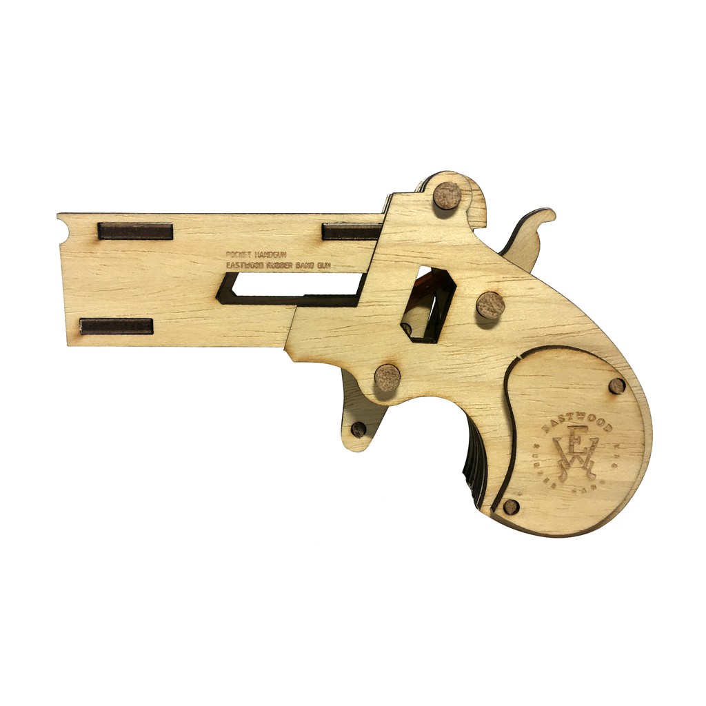 Jual Eastwood D10 "Derringer" Pocket Rubber Band Gun Pistol Mainan