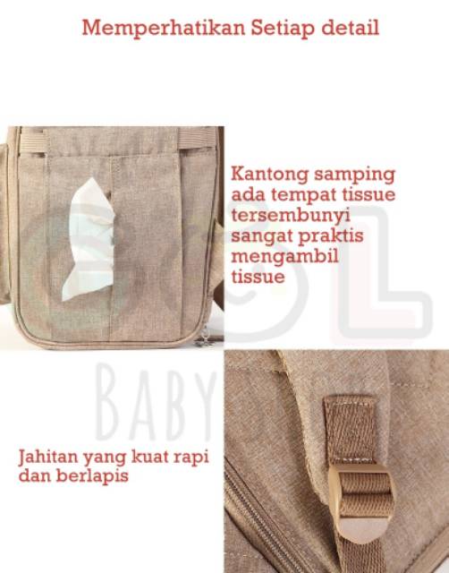 READY STOCK TAS RANSEL DIAPER BAG DISNEY MUMMY BAG PRINTING SERIES ORIGINAL