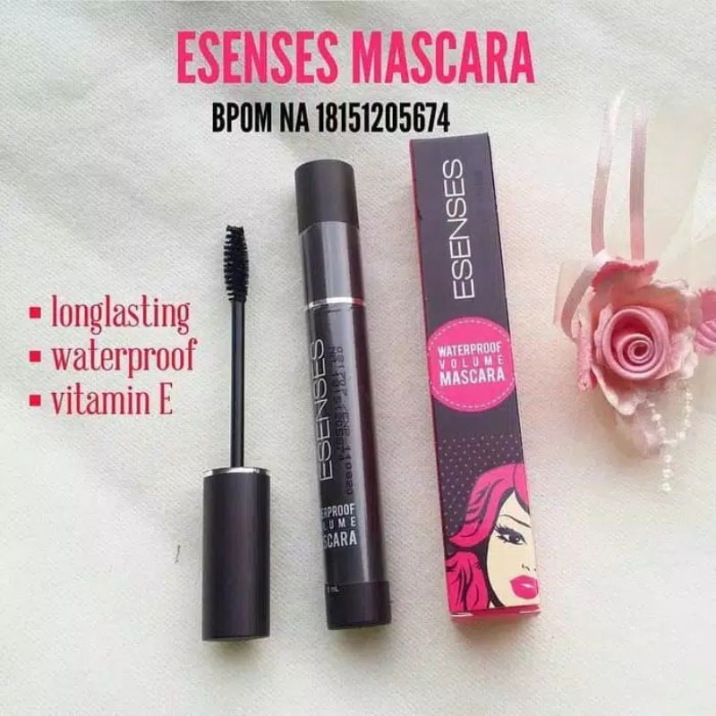 MASCARA ESENSES WATERPROOF LONGLASTING WITH VITAMIN E