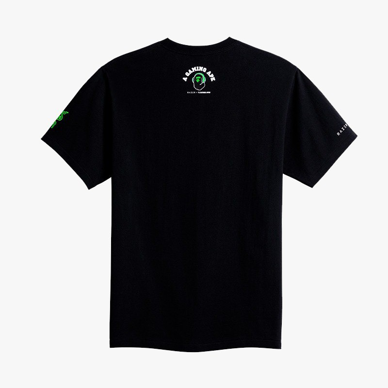 Razer BAPE A Bathing Ape Black T-Shirt