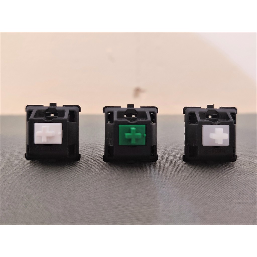 CHERRY MX Mechanical Switch - GREEN, CLEAR &amp; MILK / WHITE