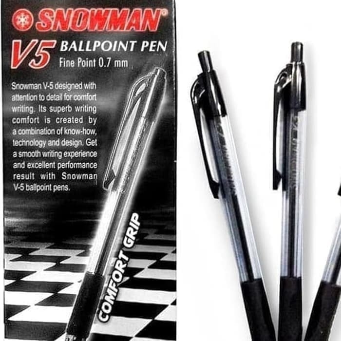 

Pulpen Snowman V5 0.7 mm harga 1 pcs