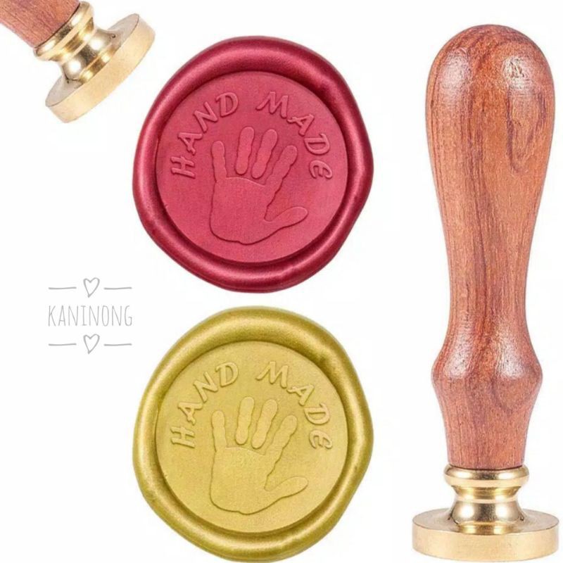 

Satu Set Alat Stempel Segel Lilin / Wax Sealing Set HANDMADE