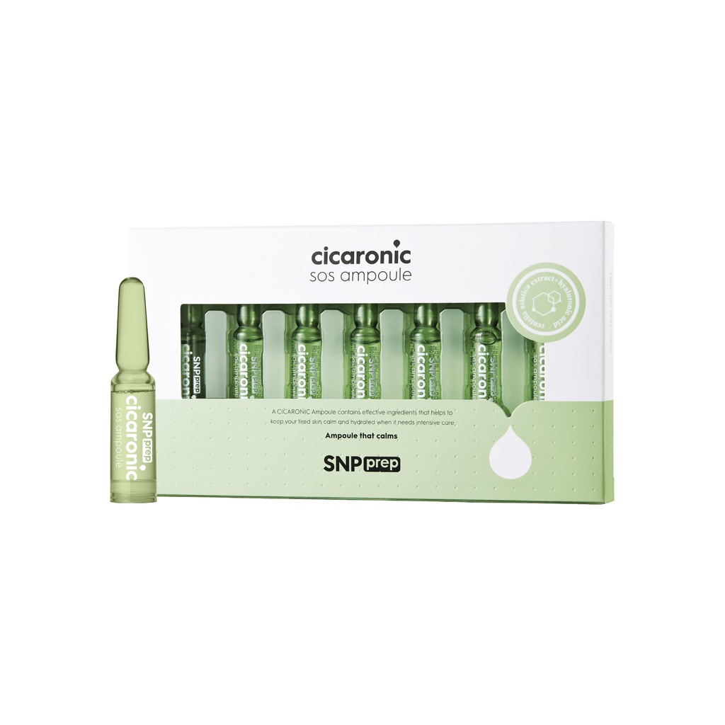 SNP PREP Cicaronic SOS Ampoule | Kulit Sensitif | Meredakan Kemerahan