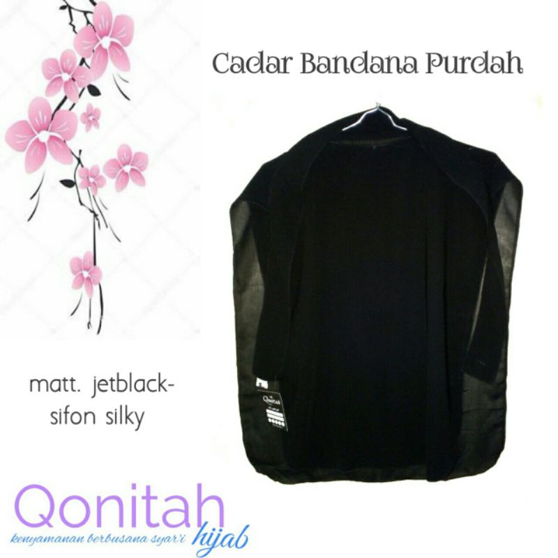 cadar bandana purdah qonitah hijab