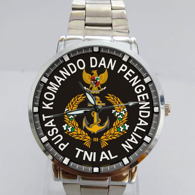 Jam Tangan Stainless Custom Pusat Komando TNI AL