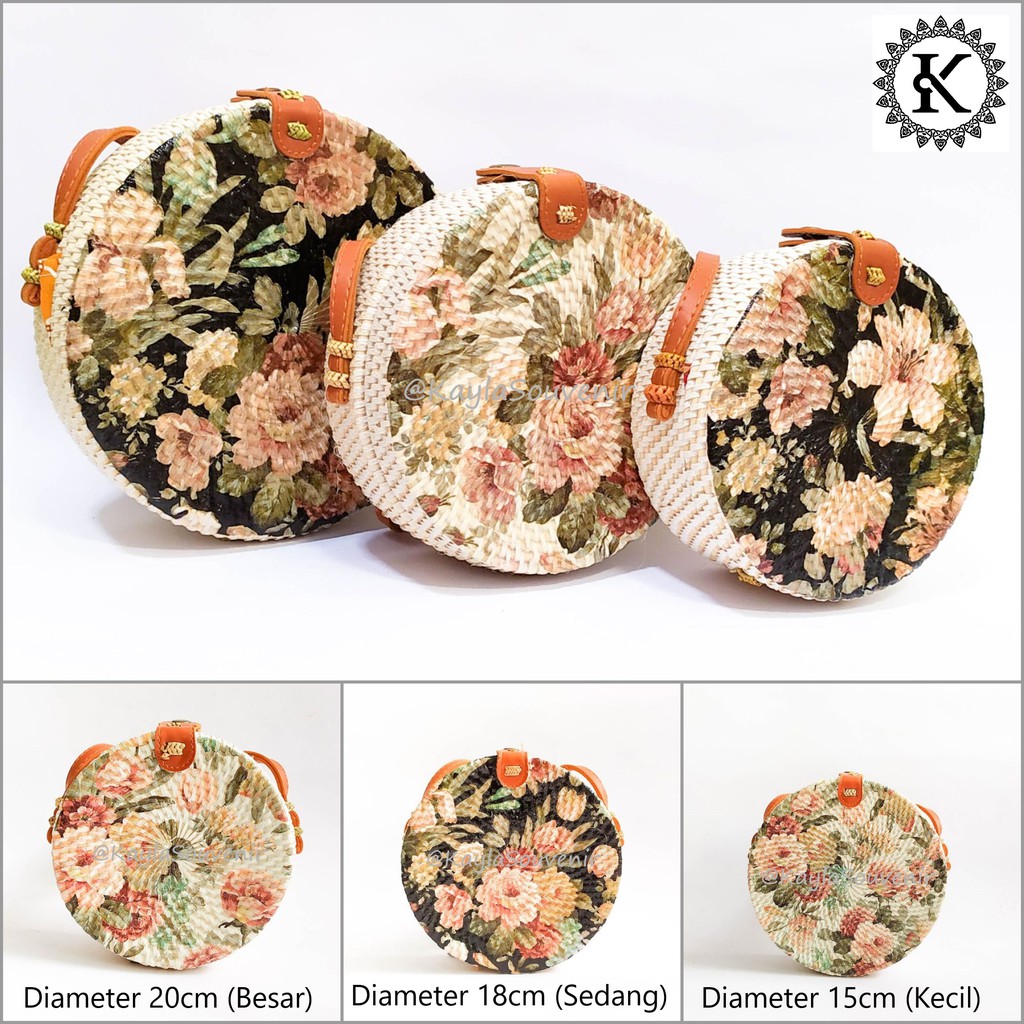 Tas  Rotan  Bali  Decoupage Kayla Souvenir Shopee  Indonesia