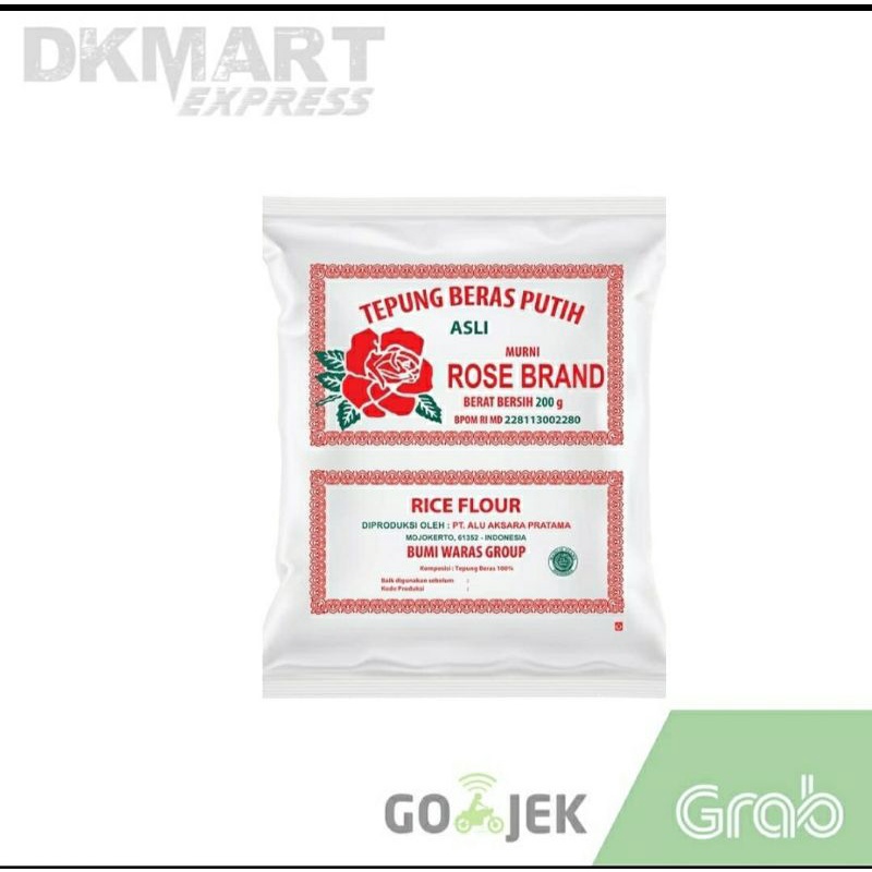 rose brand tepung beras putih 500 gram tepung beras rosebrand 200gr