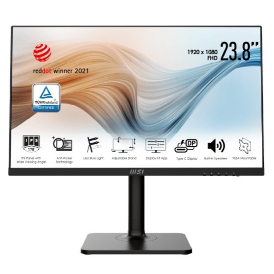 Monitor MSI LED IPS Modern MD241P - Wide Screen Full HD 24&quot; Inch / Monitor MSI MD241P