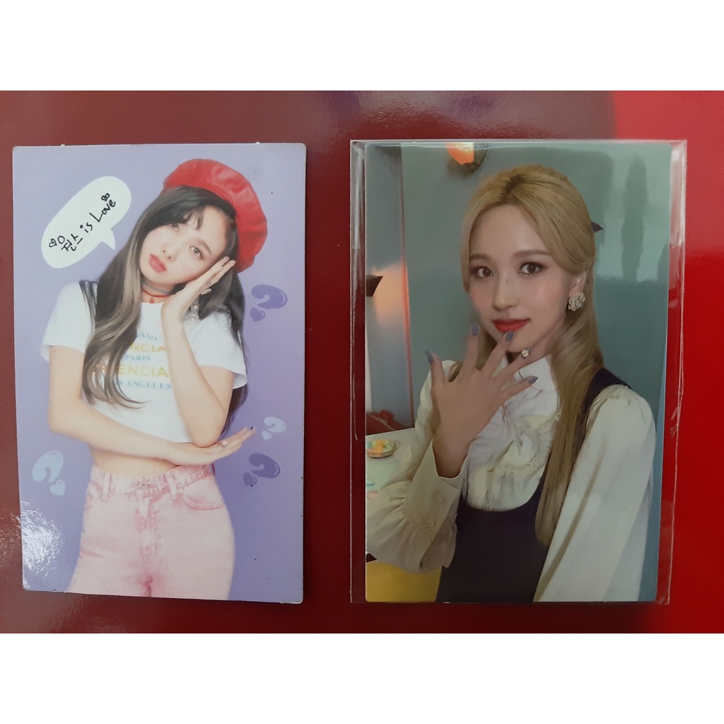 Photocard MINA Eyes Wide Open (EWO) bonus PC Nayeon Scratch What Is Love