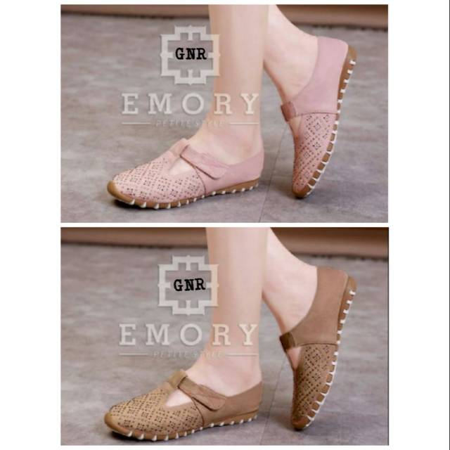SEPATU FLATSHOES LUCU REPLIKA EMORY PASTEL MAIN MALL SANTAI CASUAL TEPLEK FLATSHOES MODEL IMPORT