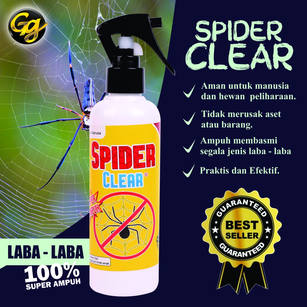 SPIDER CLEAR RACUN LABA-LABA PEMBASMI LABA-LABA OBAT LABA-LABA MEMBUNUH LABA-LABA PALING TOP