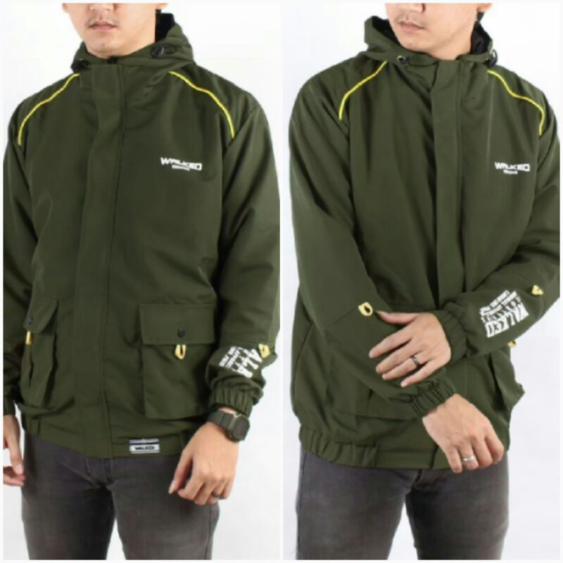 JAKET OUTDOOR LIS KUNING PRIA/WANITA