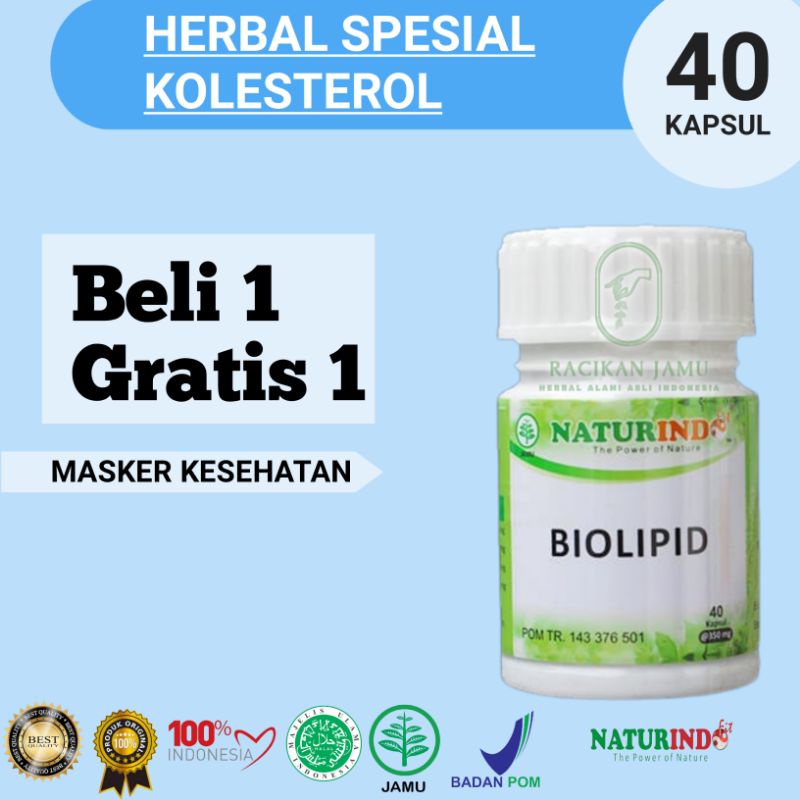 Biolipid Obat Herbal Kolesterol Tinggi Dengan Gejala Sakit Kepala Nyeri Bahu Kesemutan Dan Kebas Shopee Indonesia