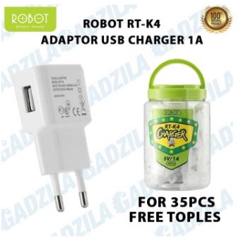 1 UNIT ADAPTER ROBOT RT-K4 ADAPTOR KEPALA CHARGER 1A ORIGINAL BY VIVAN