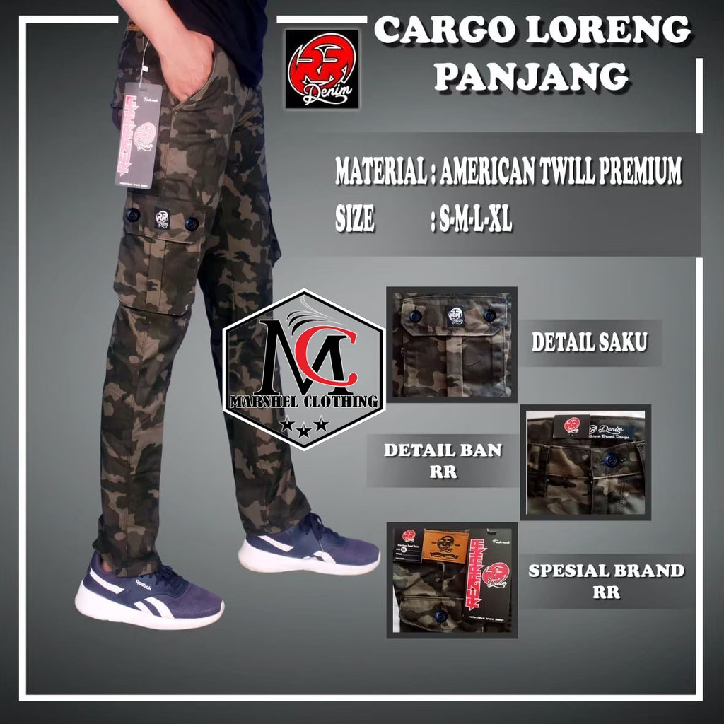 RCL - CELANA LORENG CARGO PANJANG IMBE DENIM