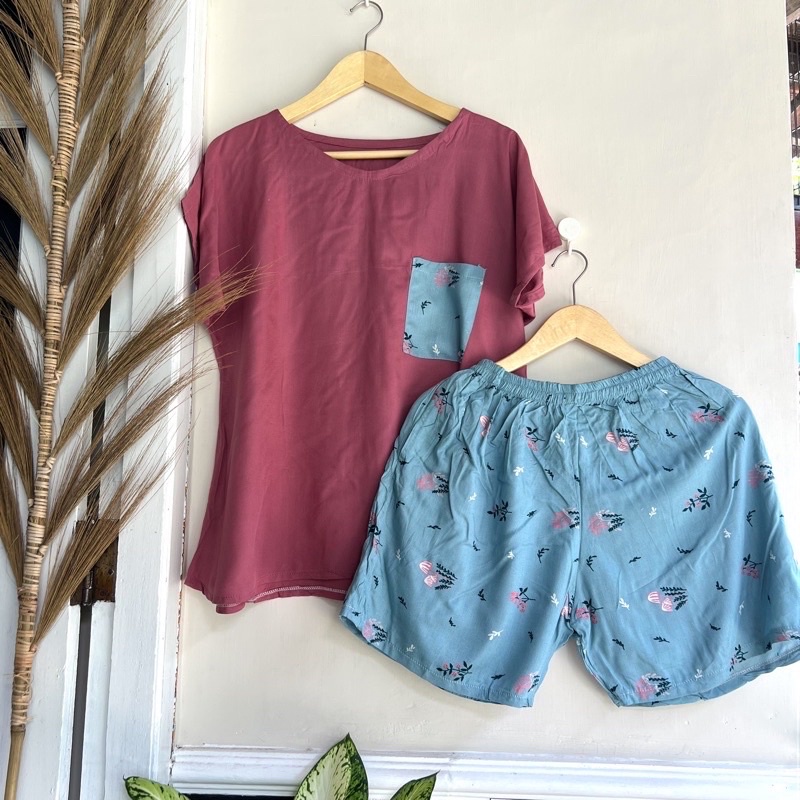 (rayon premium)/ homewear / Piyama dewasa / Baju tidur rayon / babydoll rayon / piyama rayon / set piyama motif / daster rayon / daster / kemeja rayon / set kemeja/ piyama murah/ daster murah-4