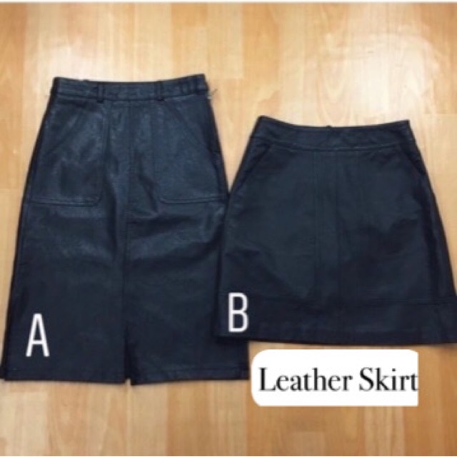 Leather skirt leather skirt import skirt import bangkok skirt kulit rok kulit rok impor button skirt