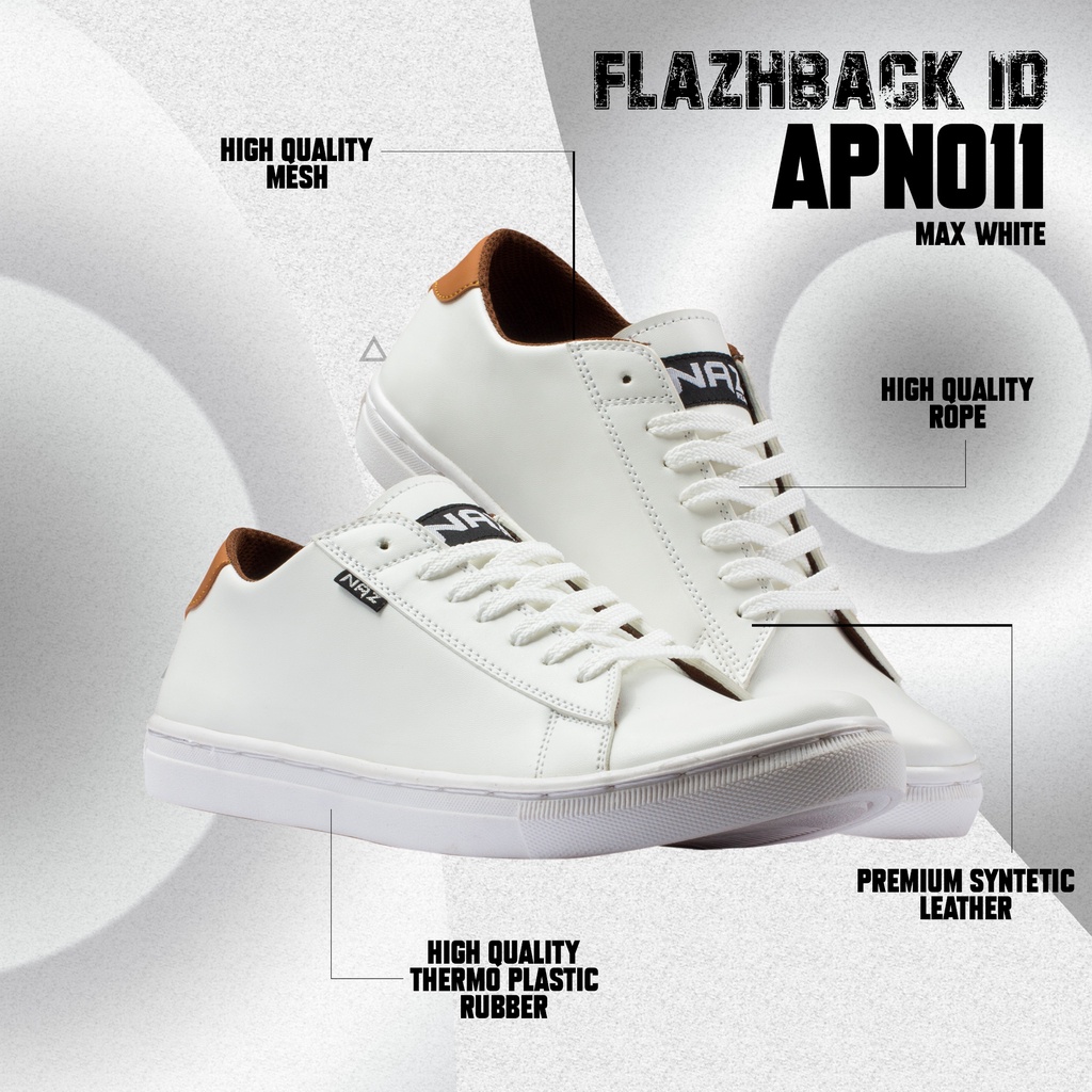 【COD】 Sepatu Sneaker Pria Warna Putih Sepatu Casual Kulit Sepatu Sekolah Gaya Korea Sepatu Kets Pria