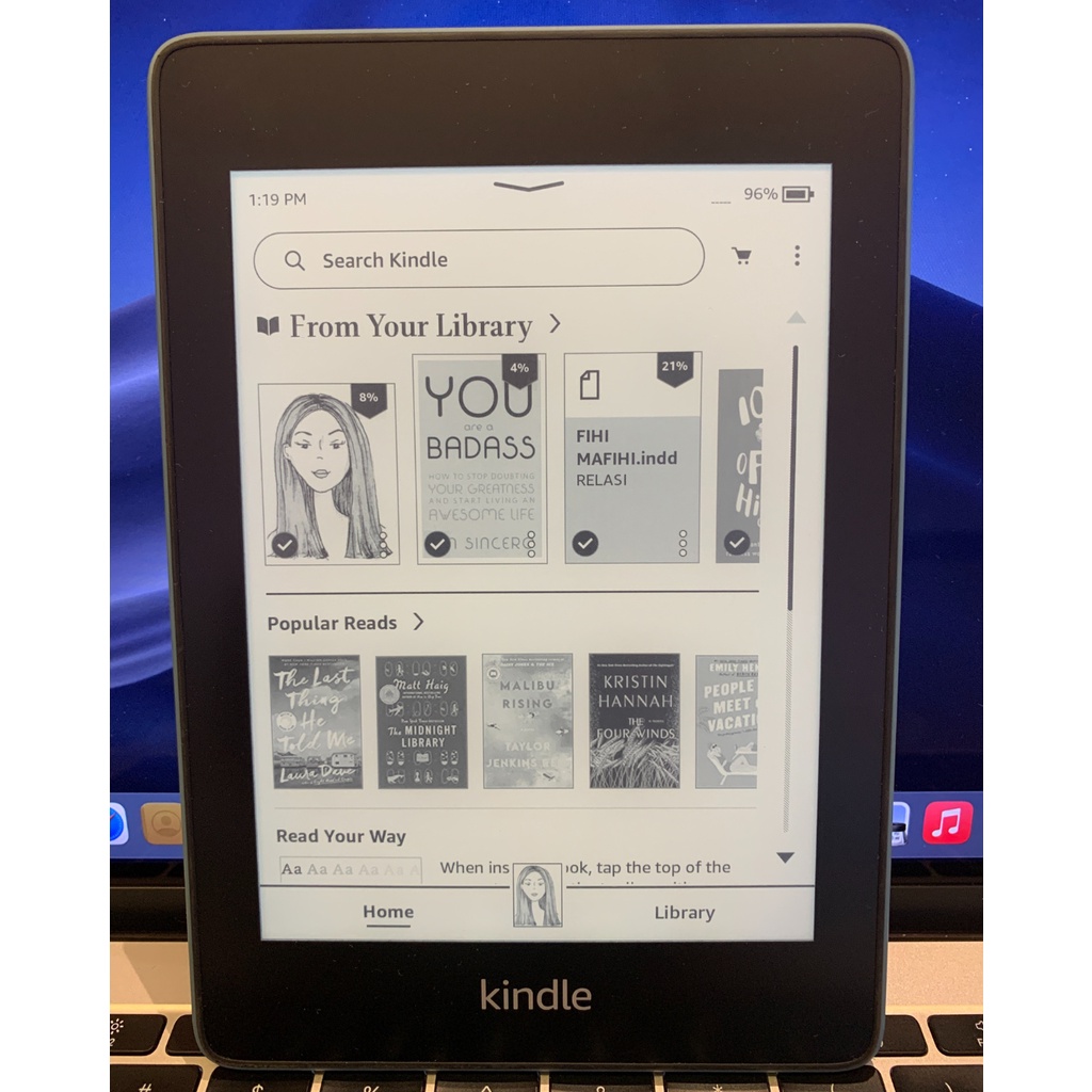 Jual PRELOVED Amazon Kindle Paperwhite 10th Gen 8GB | Reader PDF Blue ...