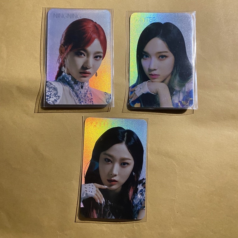 pc aespa next level ningning winter giselle hologram holo standee set era nextlevel only