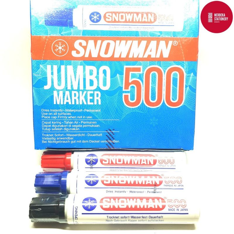 

Spidol/Sepidol/Marker Permanen Snowman JUMBO MARKER 500(HTM/MRH)