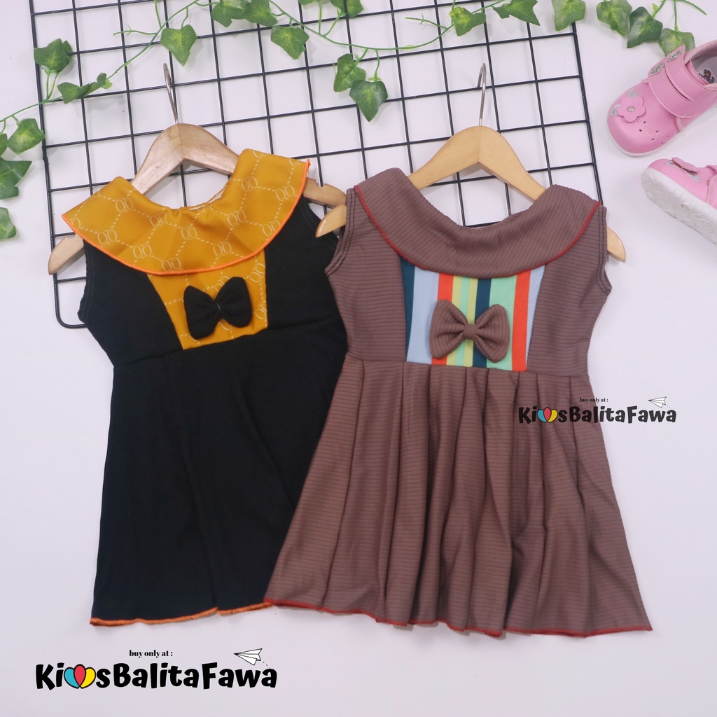 (0-6 Bulan) Dress Najwa uk Bayi / Baju Anak Perempuan Gaun Pesta Import Murah Dres Cantika Yukensi