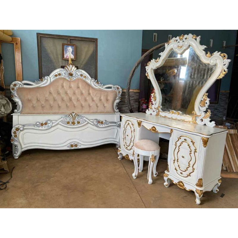 kamar set minimalis ukir jati