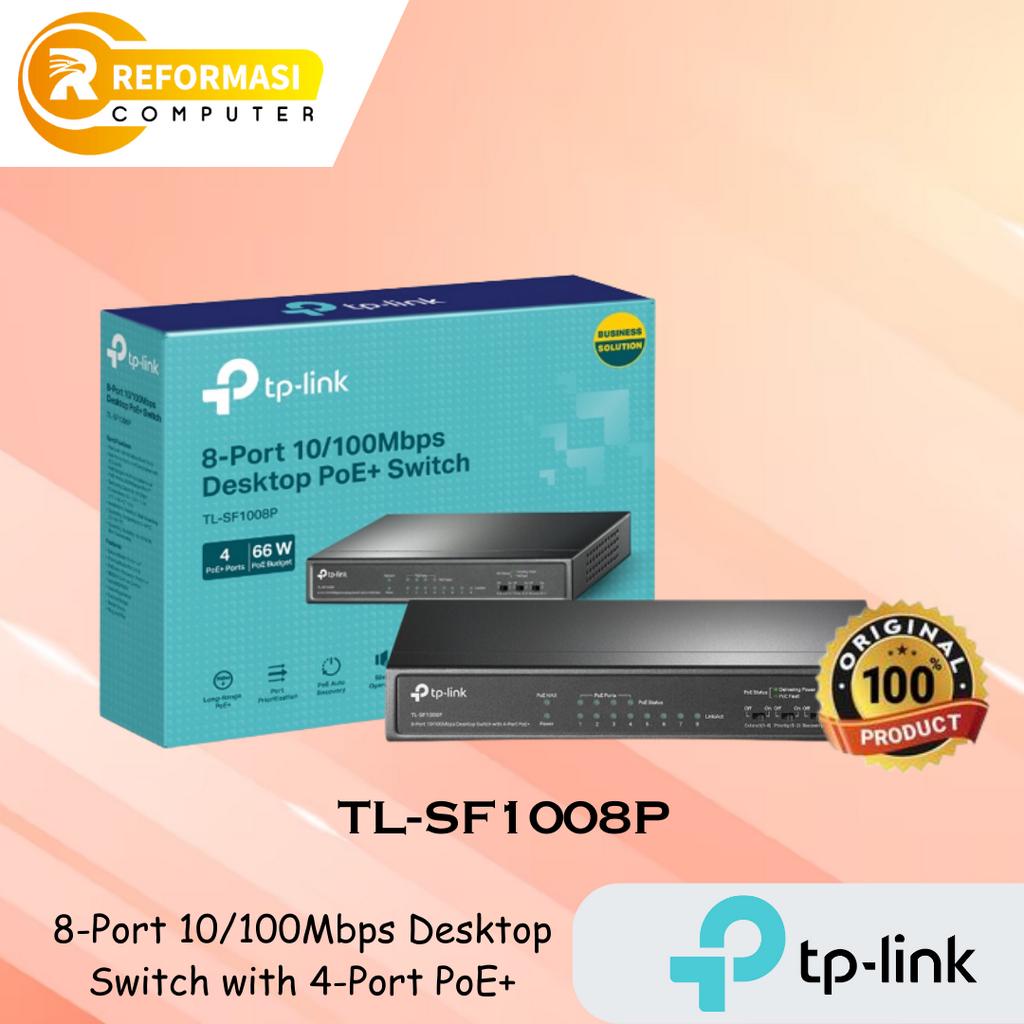 TPLINK TL-SF1008P Switch 8 Port 10/100Mbps with 4 Port PoE