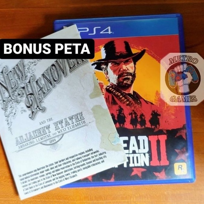 Red Dead Redemption 2 PS4 Kaset RDR II PS 4 5 Playstation CD BD Game Games Red Death Redemtion Rockstar Reddead reddeath redem tion reddead2 coboy gta kuda mainan petualangan